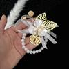 Corsage de Dama de Honor Color Champagne Corsage de Hermandad Estilo Coreano de Alta Gama Pulsera de Boda para Novia Pulsera de Perlas