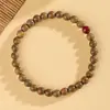 Pulsera de Cuentas de Sándalo Verde Natural Buda para Personas Mayores Madera Awenxiang Doble Círculo Pulsera de Mano para Hombres y Mujeres Placa Jugar con Literatura y Joyería de Juego al por Mayor