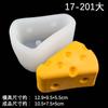 Molde de silicona para queso de simulación de tamaño grande y pequeño, cuadrado, redondo, para aromaterapia, creativo, para velas, molde para comida