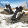 Zapatos Infantiles Balabala Kidsren, Botas Deportivas Infantiles para Niños y Niñas, Caña Baja, Forro de Felpa, Transpirables, Botas de Invierno 2025, Botas de Algodón Antideslizantes