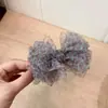 Grampo de Cabelo Fashion de Leopardo Fino para o Verão com uma Vibe Suave, Grampo de Cabelo de Organza, Acessório de Cabelo Versátil e Elegante para Rabo de Cavalo para Mulheres