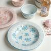 Bowls de Cerámica Domésticos de Cerámica Bajo Esmalte de Alta Calidad, Tazones para Sopa, Regalos de Boda e Inauguración de Casa, Vajilla Festiva, Juegos Resistentes a Altas Temperaturas