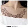 Adesivos de Tatuagem Naturais Semi-Permanentes Asas de Anjo Coração Tatuagem à Prova d'Água de Longa Duração para Homens e Mulheres Peito Clavícula Adesivos de Tatuagem Personalizados