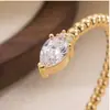 Pulsera con cierre de circonita chapada en oro real de 18K, pulsera de moda exquisita vintage, joyería elegante de lujo ligero de alta gama para mujer