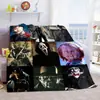 Manta de Franela Figura Sala de Estar Sofá Ligera Suave Amigos Película de Terror Halloween Dormitorio Felpa Regalo