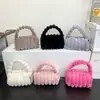 Bolso de Hombro de Peluche Estilo Nuevo para Mujer, Bolso Cruzado de Cadena Texturizada a la Moda, Bolso de Mano Versátil de Nicho Tendencia, Personalizable