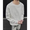 Suéter con Cuello Redondo y Textura NASA para Hombre Primavera y Otoño 2025 Nueva Moda Holgado Tallas Grandes Cachorros Atractivo Casual Camiseta Básica