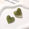 Adorno Adhesivo de Resina con Corazón de Amor Degradado Semitransparente de Lunares de Colores para Pendientes DIY Accesorios para el Cabello Accesorios para Crocs