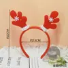 Diadema de Navidad Copo de Nieve Astas Lazo Diadema Cabeza de Ciervo Azul Rosa Pinza de Pelo Navideña Divertida Dulce