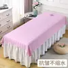 Cama de belleza cama para salón de belleza blanca con agujero pieza de algodón de seda antiarrugas masaje push-pull para cuerpo secado rápido