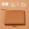 Cartera Larga para Hombre y Mujer, Bolso con Cremallera Ultradelgado de Gran Capacidad, Bolso Multifuncional para Teléfono Móvil, Bolso de Mano, Billetera Sencilla de Cuero Suave