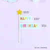 Copyright Bandeira de Bolo de Aniversário Plug-in Smiley Banner Vela Plug-in de Bolo Digital 123 Decoração de Confeitaria