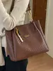 Yuezhi 2026 Verano Nueva Moda Estilo Coreano Retro Casual Bolso para el Día a Día Bolso Tote de Gran Capacidad Bolso de Hombro Versátil