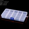 Caja de Plástico Caja de Embalaje Removible Caja de Almacenamiento Transparente A Prueba de Polvo Caja para Juguetes Cosméticos Caja de Herramientas Caja de Almacenamiento de Escritorio
