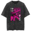 Camiseta Retro Lavada Amazon Hip Hop Anime Chainsaw Man Hombre Motosierra Casual Algodón Verano Manga Corta