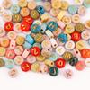 100 Contas de Acrílico Multiestilo Contas Alfabeto Inglês Contas para Educação Infantil Contas Feitas à Mão Acessórios para Joias DIY