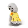 Ropa para Perros de Primavera y Verano para Teddy, Bichón, Perros Pequeños y Gatos, Ropa de Algodón para Mascotas, Vestidos Decorativos de Princesa, Faldas de Piña