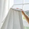 Tijera Venta al por mayor Dropshipping Cortina Cortina Transparente Transmitente de Luz No Transparente Cortina Soñadora Balcón Cortina Transparente Blanca Persianas de Raya Vertical