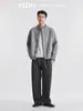 También Parada 2026 Vacaciones de Otoño Conjunto de Dos Piezas Suéter Cardigan para Hombre Perezoso Tejido Pesado Ropa Exterior Suéter Chaqueta de Tacto de Alta Gama
