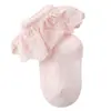Calcetines de Encaje para Niños para Primavera y Otoño, Estilo Princesa para Niñas, Versión Coreana, Calcetines de Caña Media, Calcetines Sin Costuras No Ajustables para Bebés Recién Nacidos