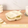 Bandeja de Armazenamento com Compartimentos Bandeja para Prato de Jantar Bandeja de Armazenamento para Gengibre e Alho Bandeja de Temperos Doméstica para Cozinha Bandeja Multifuncional para Preparo de Alimentos