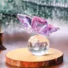 Espejo Cruzado Amazon Mariposa de Cristal Bola de Cristal Adornos Animales Pequeños Creativos Decoración de Coche Manualidades Regalos Navideños