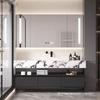 Encimera de tablero de roca de alta gama, mueble de baño integrado sin juntas, lavabo de baño para lavarse las manos, transfronterizo