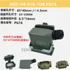 Conector de Alta Resistência 10 Pinos Retangular à Prova d'Água Plug de Aviação Hdc-He-10 Pinos Hot Flow Plug-In Fivela Única Instalação Oculta
