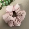 Almofada Cor Sólida Elástico de Cabelo para Dormir Macio e Ceroso Cor Morandi Elástico de Cabelo Coque de Cabelo Anel Intestino Gordo Cheio de Algodão Anel Intestino
