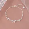 Novo Bracelete de Laço Amor para Mulheres, Estilo Coreano Luxo Leve Design de Nicho, Bracelete de Zircônio Rosa de Alta Qualidade em Formato de Coração para Namorada