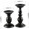 Suporte de vela perfumada IKEA estilo retro europeu, ornamento de base de coluna romana, luxo de alta qualidade para jantar à luz de velas