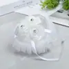 Suministros para Boda Tamaño Pequeño Almohada para Anillos de Novia Caja para Anillos de Boda Encaje Corazón Soporte para Anillos Caja de Almacenamiento de Joyería para Novia de Boda