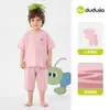 [Sensación Cómoda y Apenas Presente] Ropa Infantil Dudu Pijamas para Bebé Verano Nuevo Conjunto de Ropa de Casa para Niños Ropa para Niñas