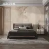 Nuevo estilo chino sofá de sala de estar de lujo ligero fondo de pared de TV papel tapiz elegante retro pared sala de té tela de pared mural de protección ambiental