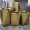 Suporte de Flores de Aço Inoxidável para Exterior Vaso de Flores Varanda Sala de Estar Vaso de Chão Pátio Calha de Flores Divisória de Cerca Caixa de Plantio Canteiro de Flores