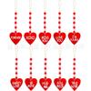 Nuevo colgante de amor transfronterizo para el Día de San Valentín, cuentas de madera creativas para el Día de San Valentín, decoración colgante