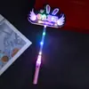 Barra Luminosa de Mano Accesorios de Ambiente Feliz Cumpleaños Arreglo de Ambiente Luminoso Aro para el Pelo con Purpurina para Niños y Niñas
