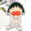 Ins Desenho Animado Chibi Maruko-Chan Broche de Acrílico Emoticon Insígnia Caneta Esferográfica Acessórios para Bolsa Fresco e Doce