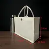 Bolso Tote de Lona Bolso de Mano Logo Personalizado Gran Capacidad Bolsa de Compras Ecológica Bolsa de Lona Laminada para Clase de Entrenamiento Estéreo