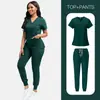 12 Colores, Todas las Tallas, Para Hombre y Mujer, Tallas Grandes Europeas y Americanas, Más Vendidos, Elástico, Secado Rápido, Cómodo, Ropa de Trabajo para Salón de Belleza, Uniformes de Enfermera