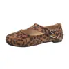 Zapatos Mary Jane de Gamuza Suave Estilo Retro para Mujer 2026 Verano Otoño Fondo Plano Versátiles Hebilla Única con Faldas Zapatos Planos para Mujer