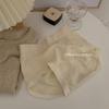 "El viento de la tarde es muy suave" ropa interior de color suave para niñas cintura media-alta elástica cómoda antibacteriana color liso triángulo