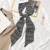 Acessório de cabeça novo para Primavera e Outono, faixa de cabelo, estilo coreano, lenço fino, longo, estreito, lenço feminino, lenço pequeno, cinto, fita para amarrar bolsa, fita