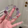 Pulsera de Cristal Blanco de Cristal Natural para Mujer, Cuentas que Atraen la Fortuna, Regalo para Mejor Amiga, Mujeres de Negocios, Pulsera de Amatista, Nuevo Estilo