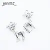 YuenZ vintage diy aleación de zinc accesorios para joyería colgante de pulsera de ciervo de Navidad tridimensional 22 * 13MM D9286