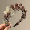 Diadema Melard pequeña estilo Chanel de copa alta para mujer, diadema elegante retro para uso diario que hace que la cara se vea más pequeña, accesorio para el cabello