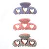 Accesorios para el cabello estilo coreano que combinan con todo, pinza para el cabello con forma de corazón hueco, bola de amor de color, placa para cola de pon, pinza para el cabello con forma de tiburón