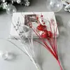 Bayas Simuladas en Forma de Corazón, Hierba de Pavo Real, Purpurina Dorada, Palitos con Purpurina, Decoraciones Navideñas, Accesorios para Fiestas, Lentejuelas, Amazon