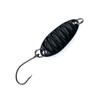 Lentejuelas vibratorias planas señuelo de anzuelo simple boca de caballo chip desnudo preparado lubina micro metal cebo falso cebo lote de tres anzuelos