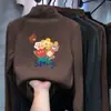 Camiseta térmica para niña con forro de forro polar, estilo otoño e invierno, cuello semi-alto, capa interior gruesa y cálida, camiseta de manga larga para niños con acabado cepillado